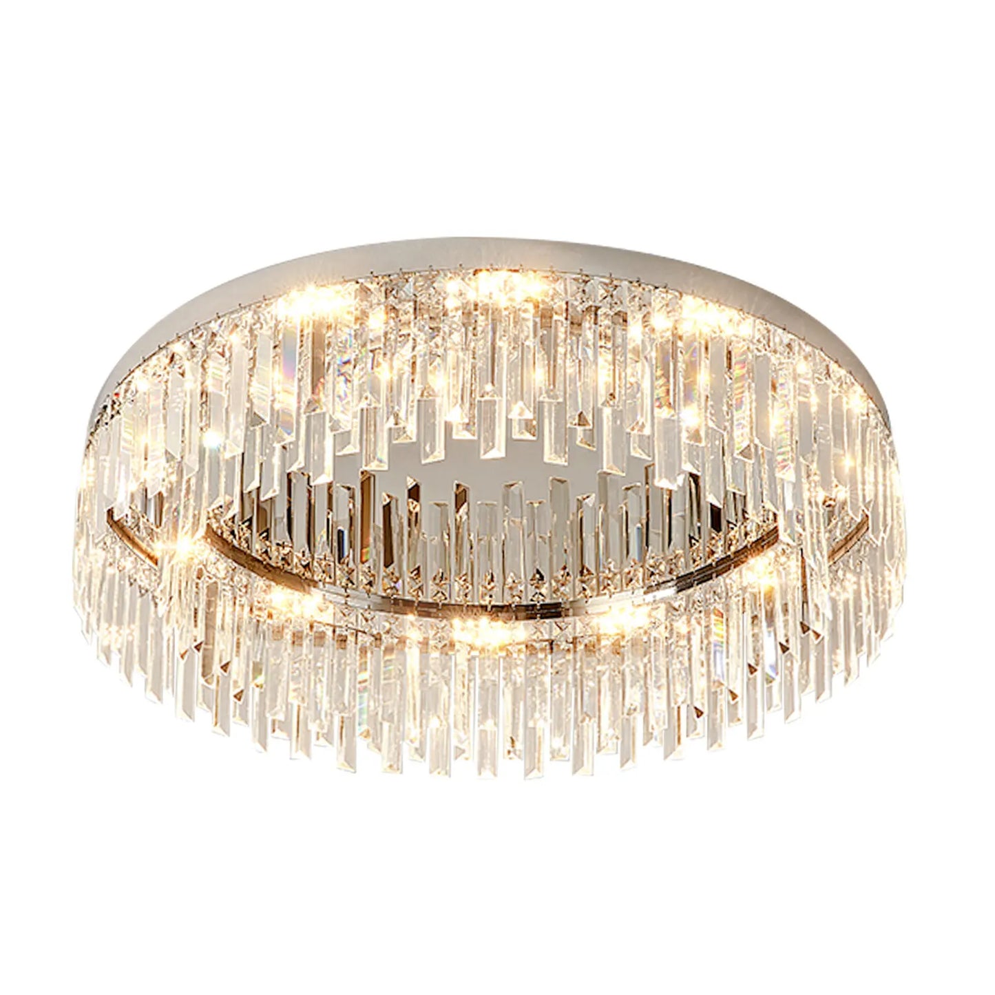 23.6inch Round Crystal Indoor Ceiling Lamp