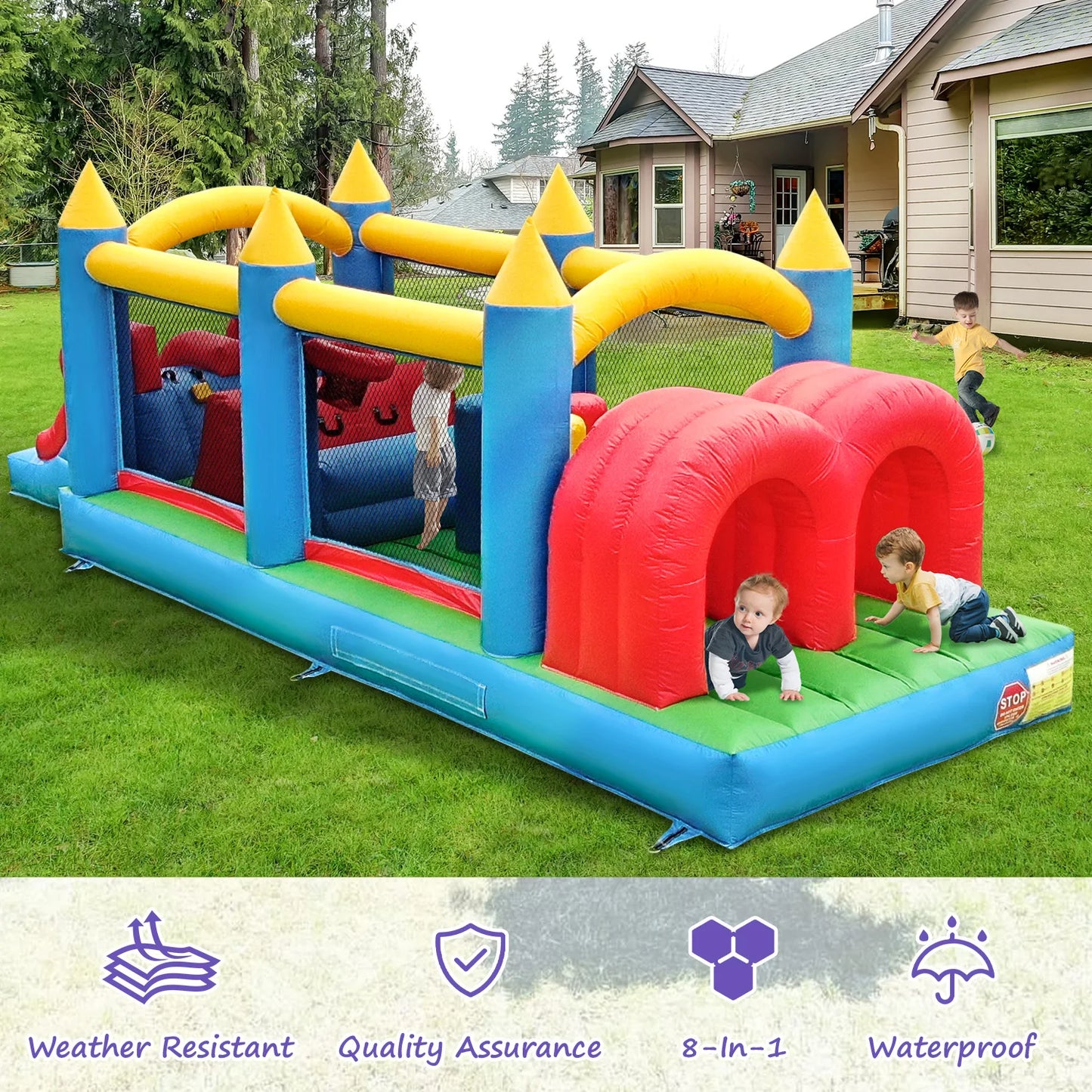 Commercial Inflatable Bounce House, with Blower