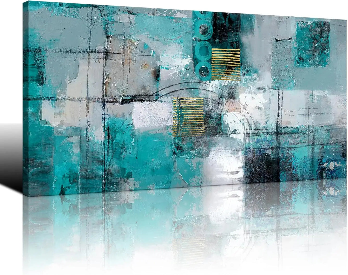 Large Abstract Canvas Wall Art Decor, Size 29x58