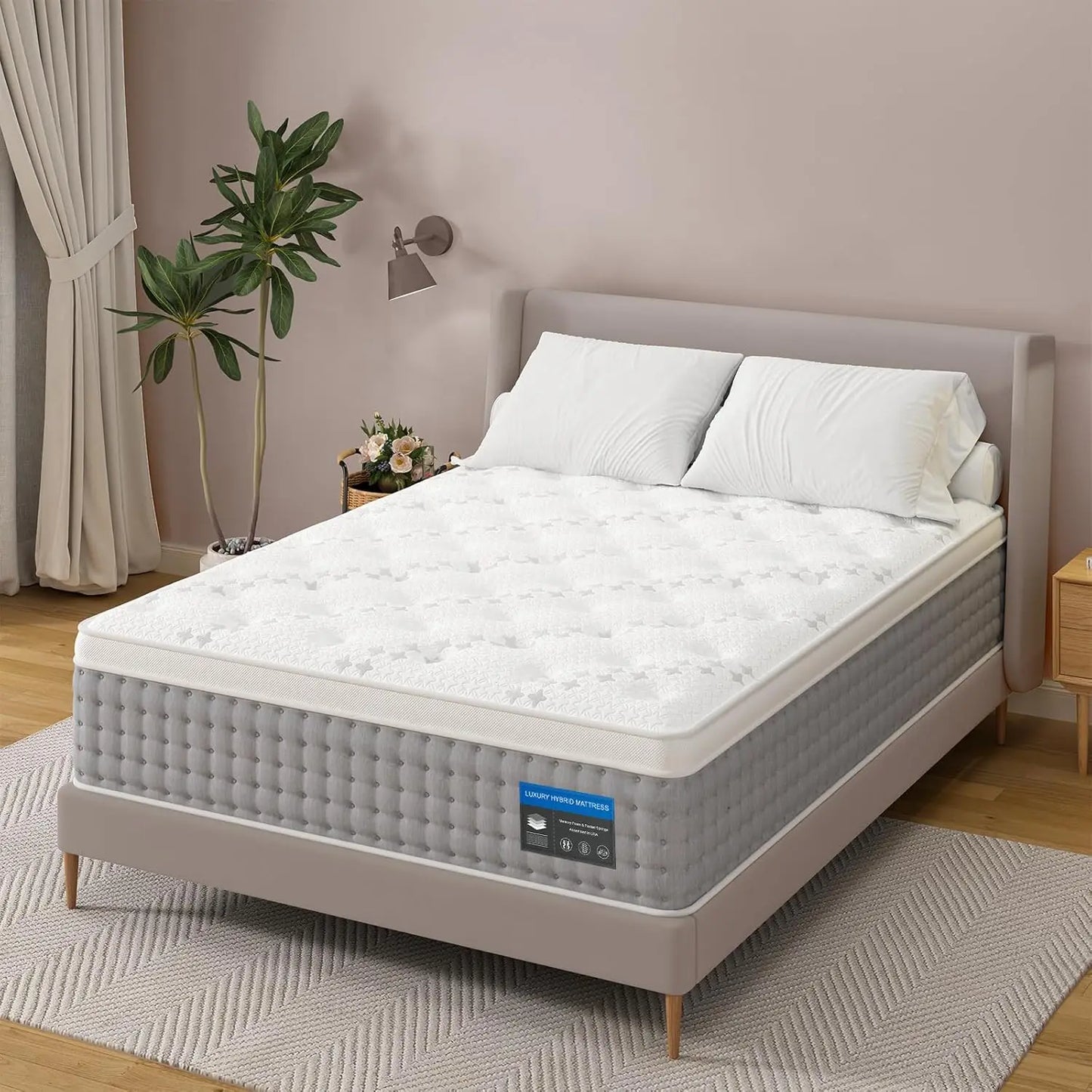 Queen Size 14 Inch - Hotel-Collection Hybrid Pain Relief - Deep Sleep Mattress