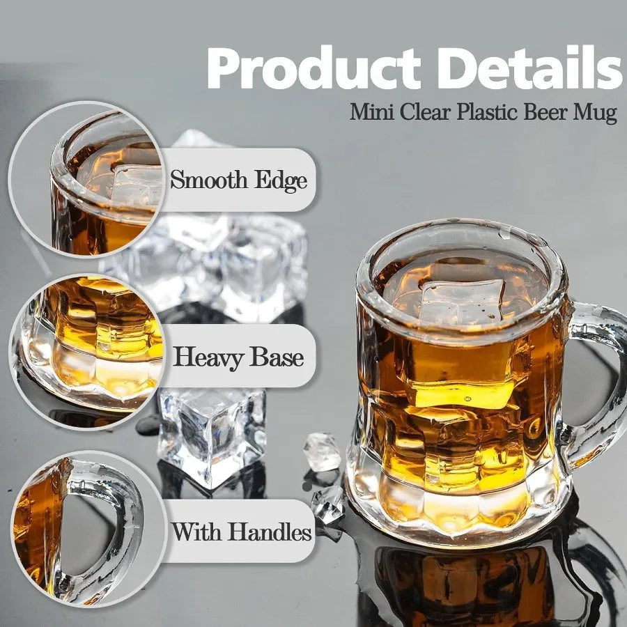 40 Pcs Real Glass 1 Oz Shot Glasses with Handles