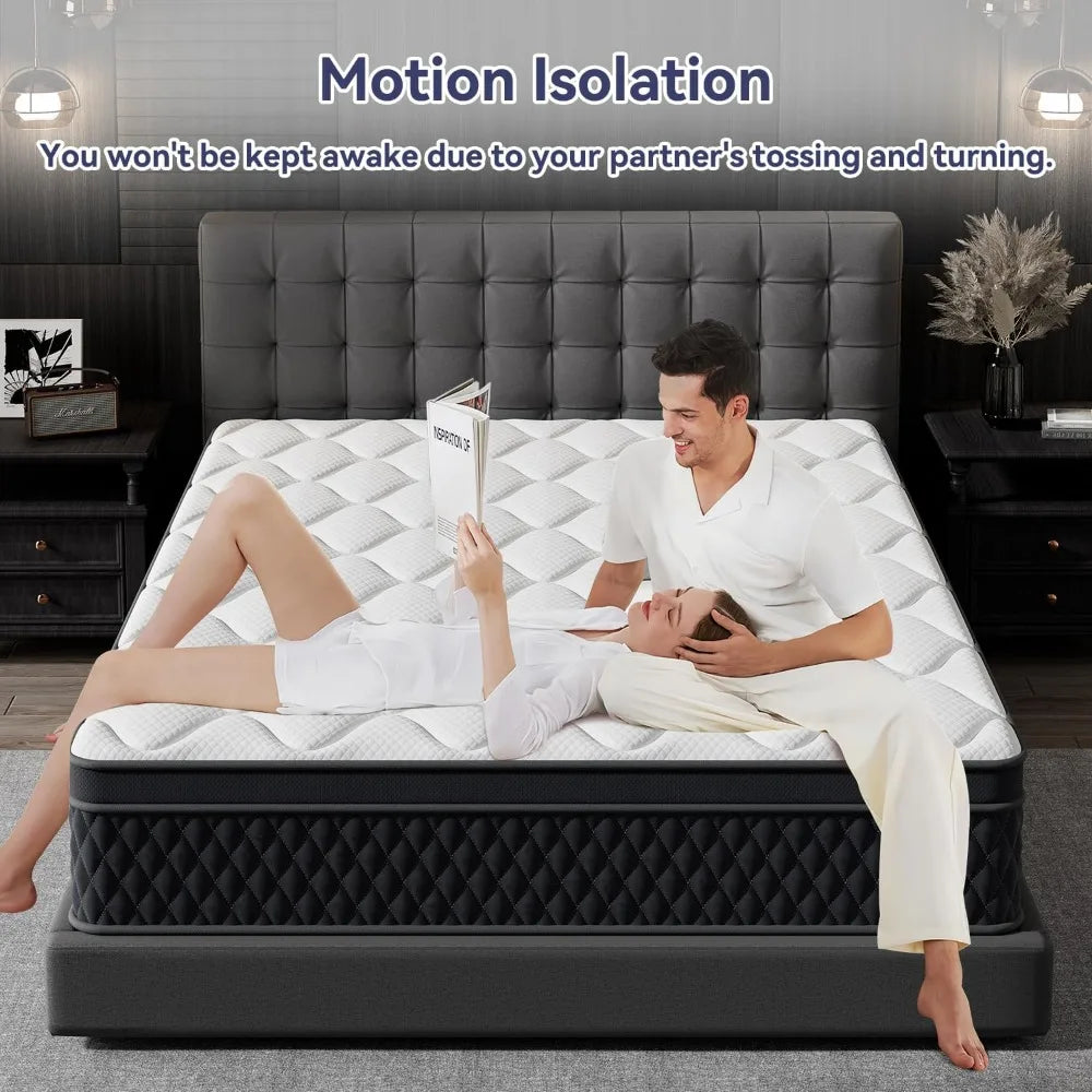10 Inch Hybrid Memory Foam Mattress in a Box