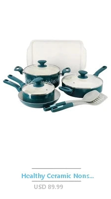 18 Piece Nonstick Stainless Steel Cookware Set