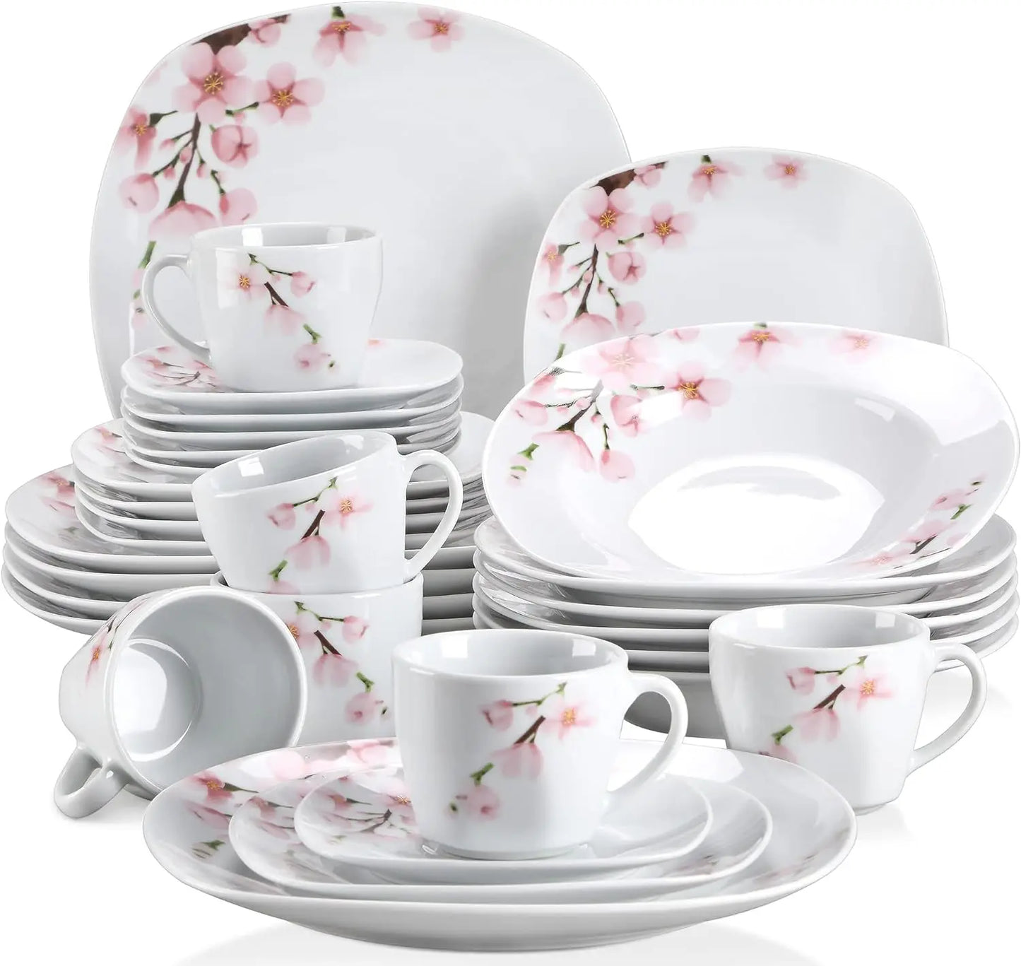 30 PCS Porcelain Dinnerware Sets for 6