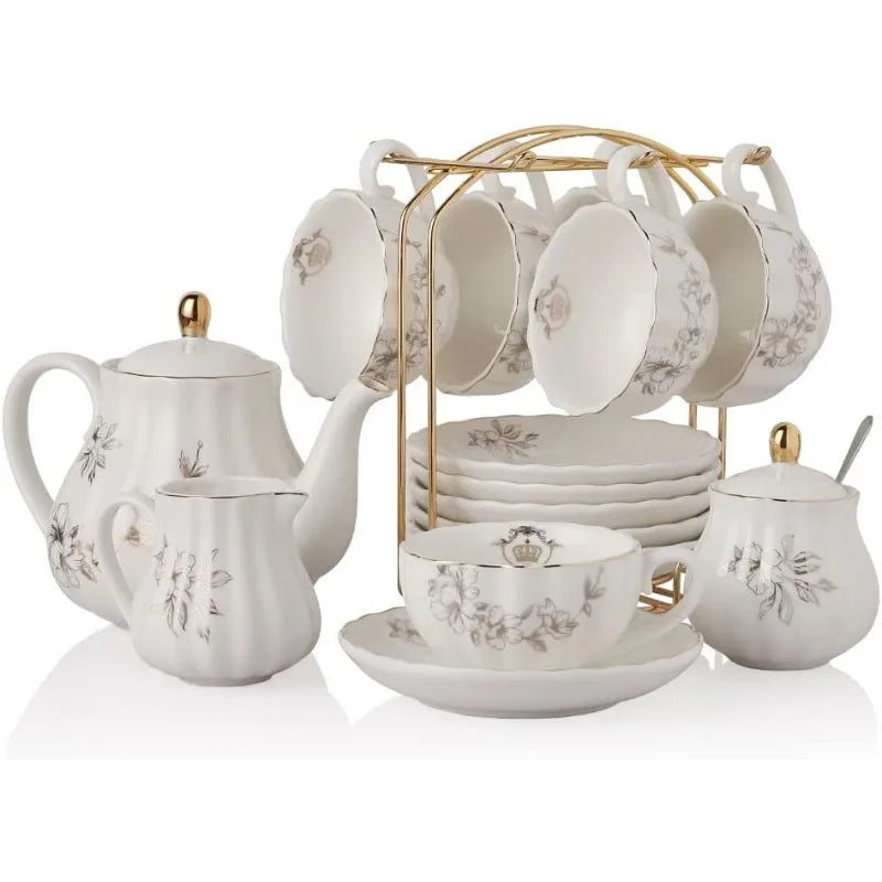 British Royal Series, Porcelain Tea Sets, Service for 6