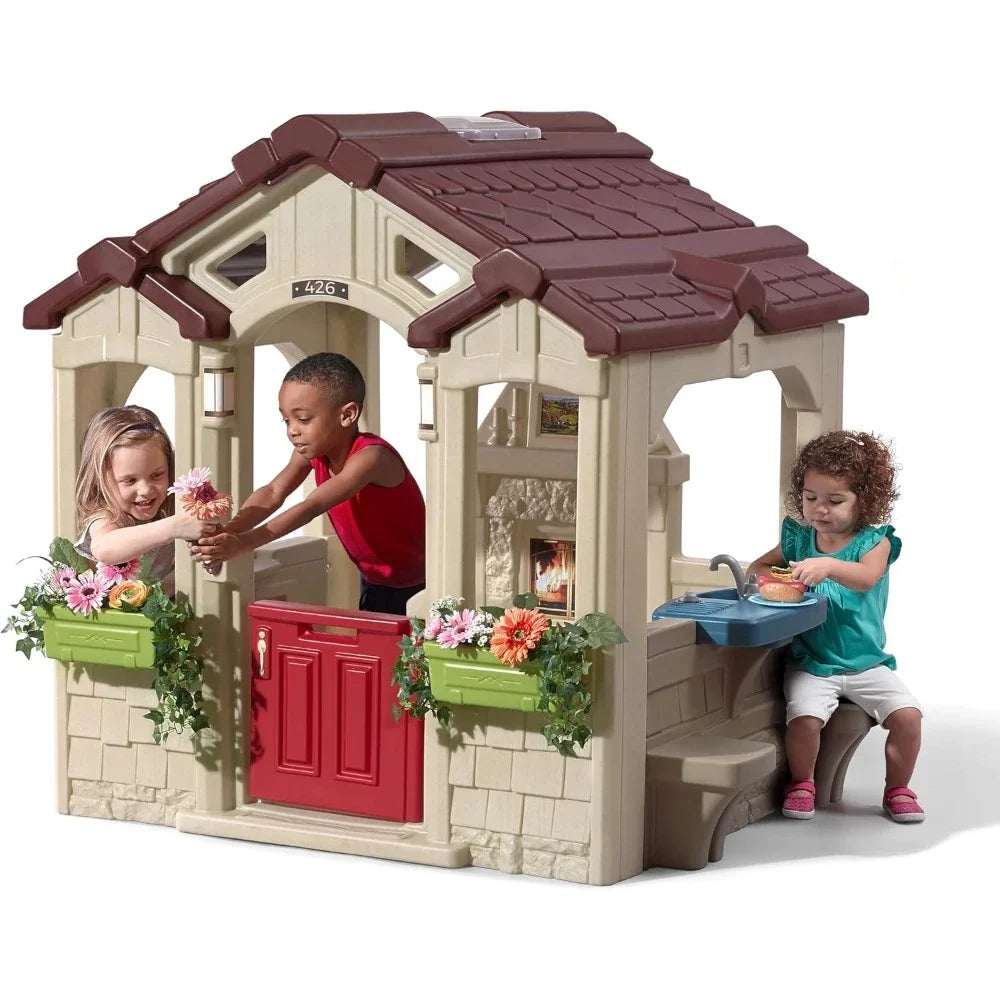 Indoor and Outdoor Charming Cottage Kids Playhouse