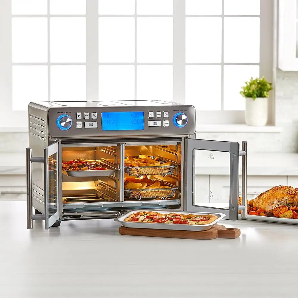 Dual Zone 360 Air Fryer Oven Combo with French Doors