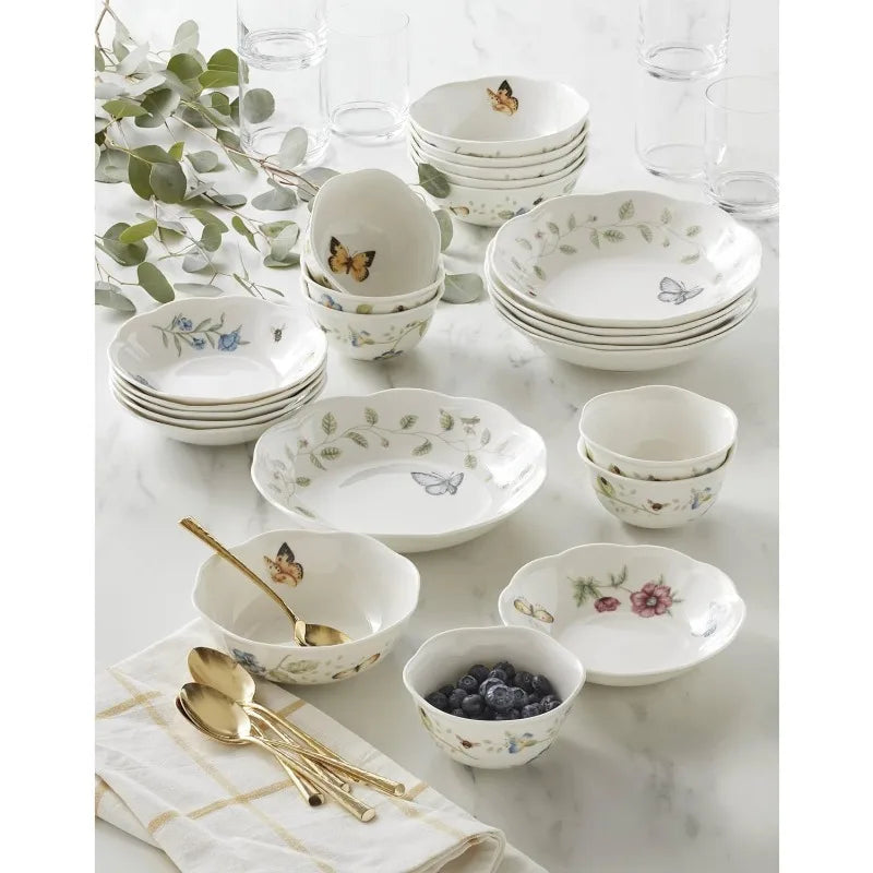 Butterfly Meadow 18-Piece Dinnerware Set