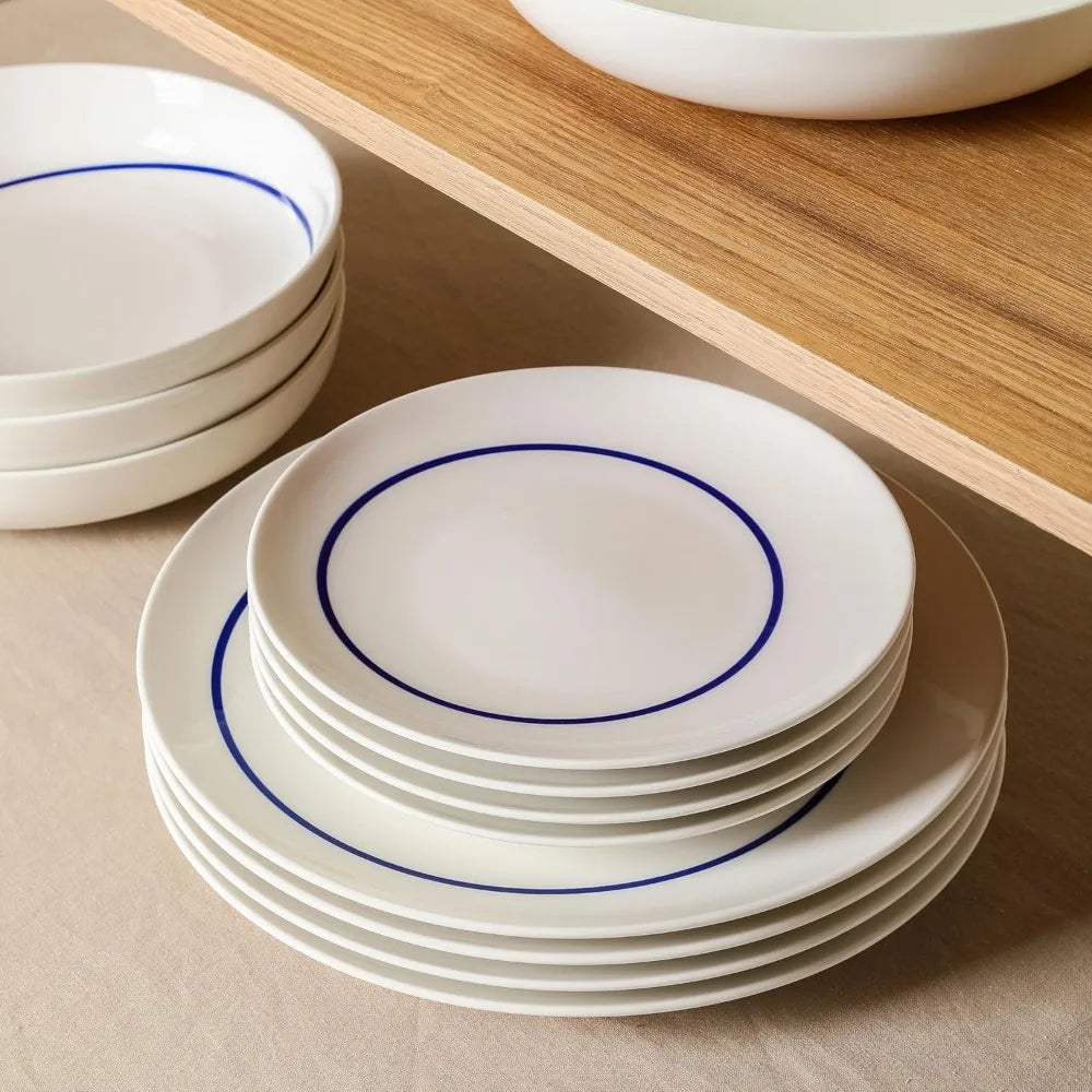 Stone Lain 12-Piece Porcelain Dinnerware Set