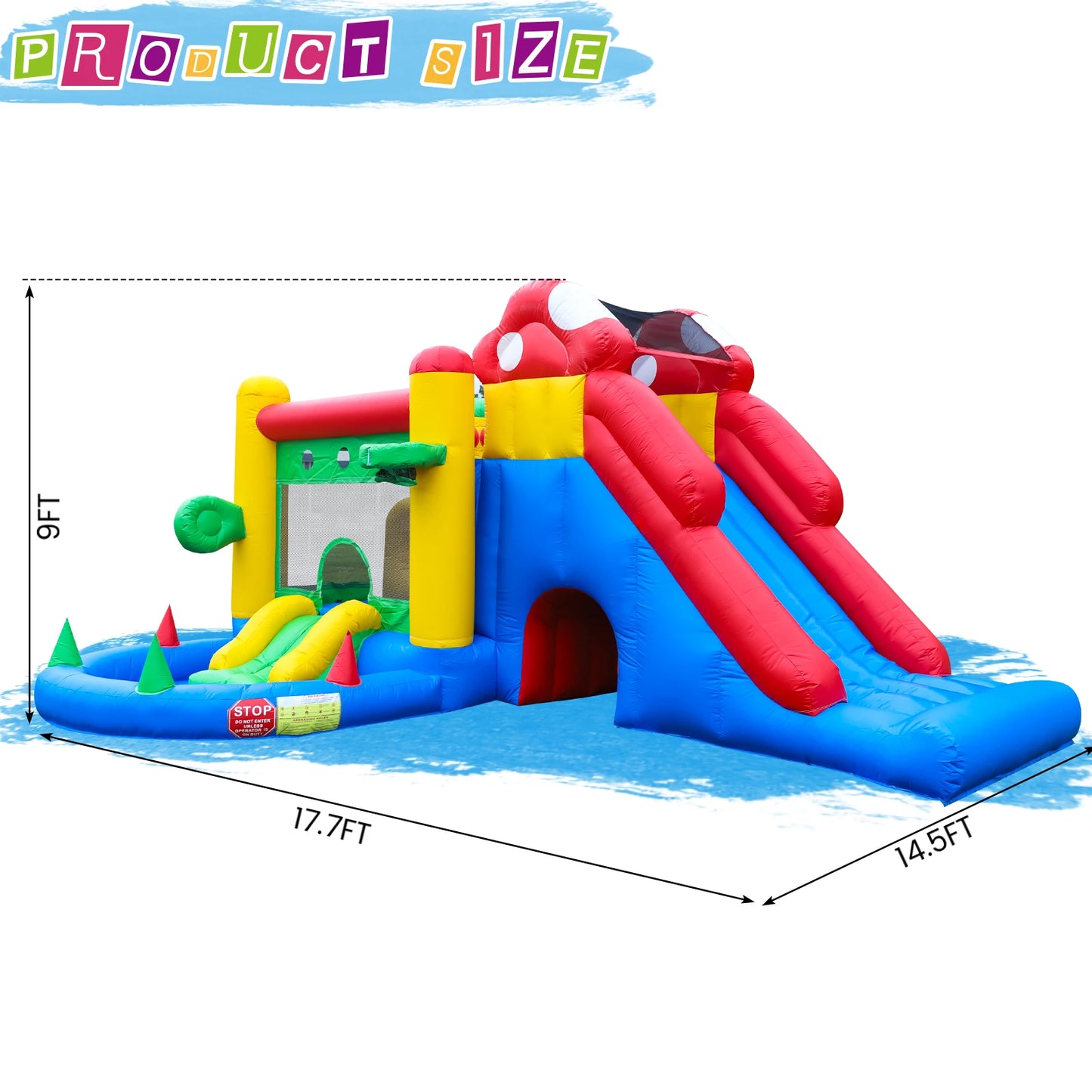 Commercial Inflatable Bounce House, with Blower