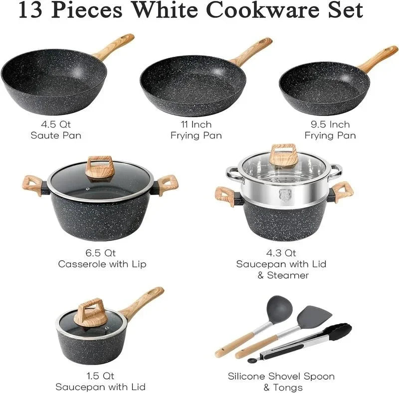 SODAY Nonstick Granite Cookware Sets I