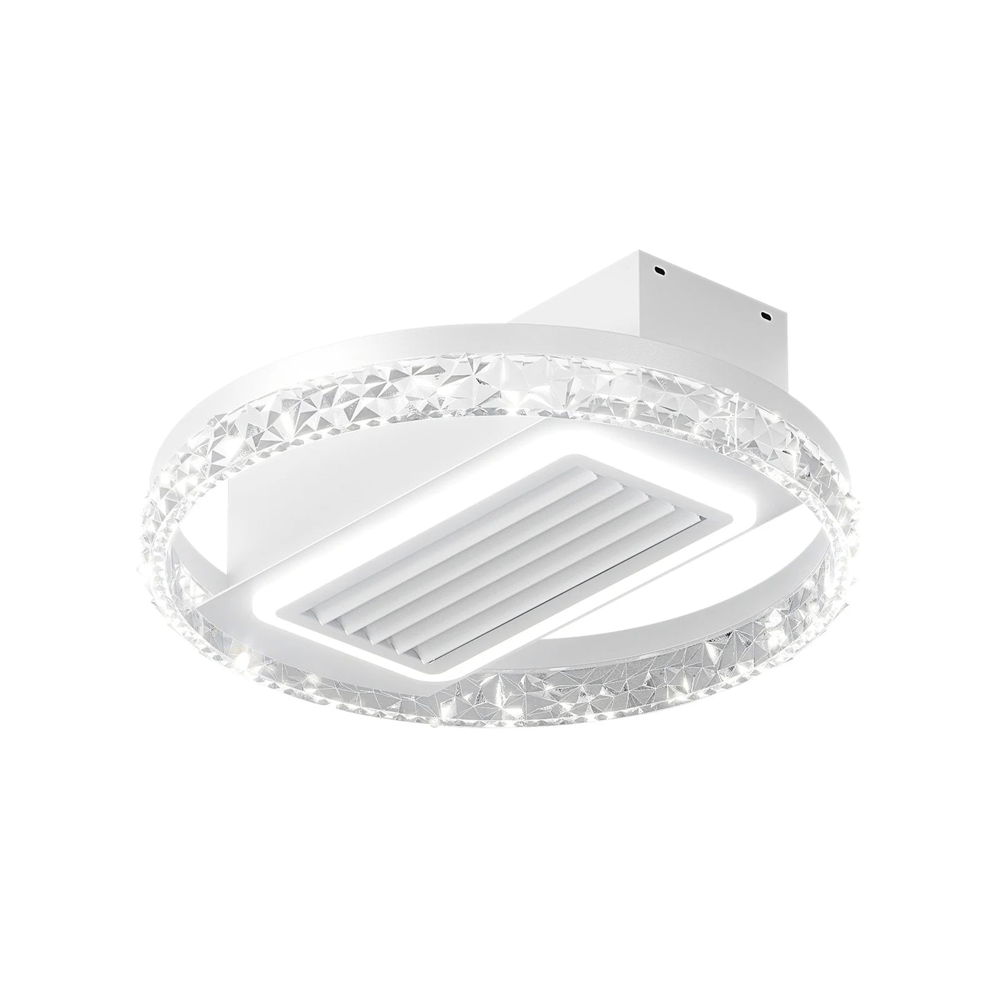 19.7" Modern Crystal LED 2-in-1 Ceiling Fan Light