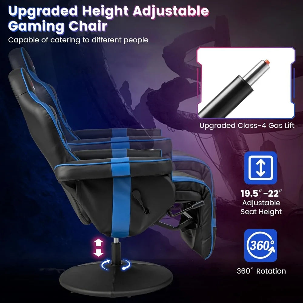 Adjustable Massage Gaming Recliner Chair