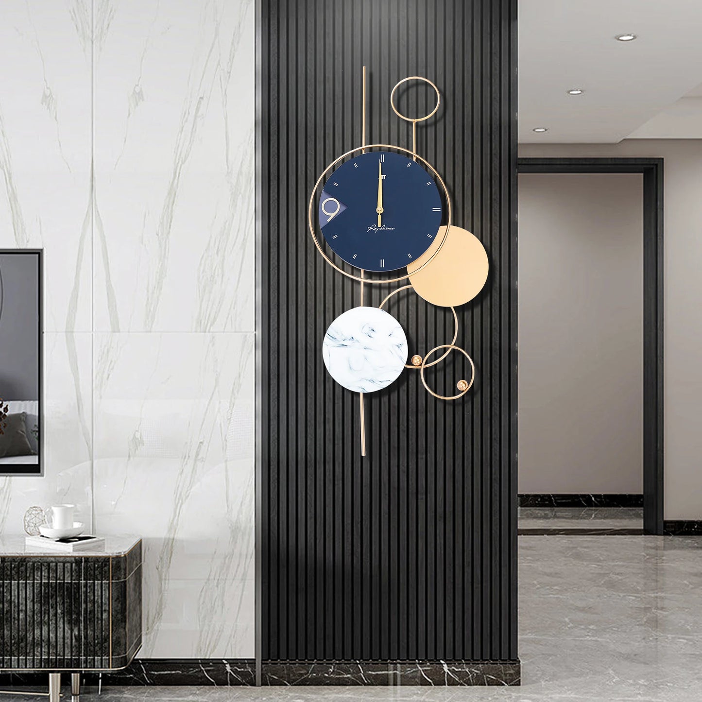 Metal Gold Chic Decorative Wall Clock