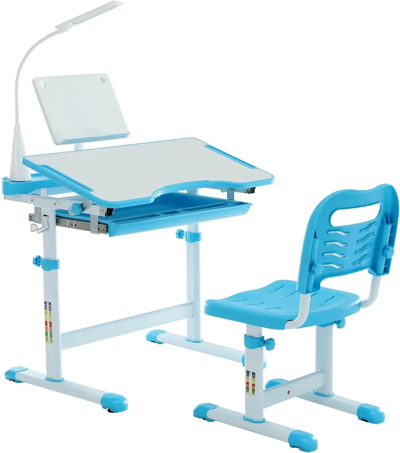 Height Adjustable Kid's Study Desk and Chair Set