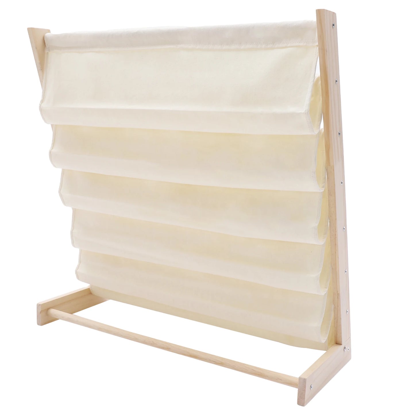 Natural Beige 6-Layer Book Rack