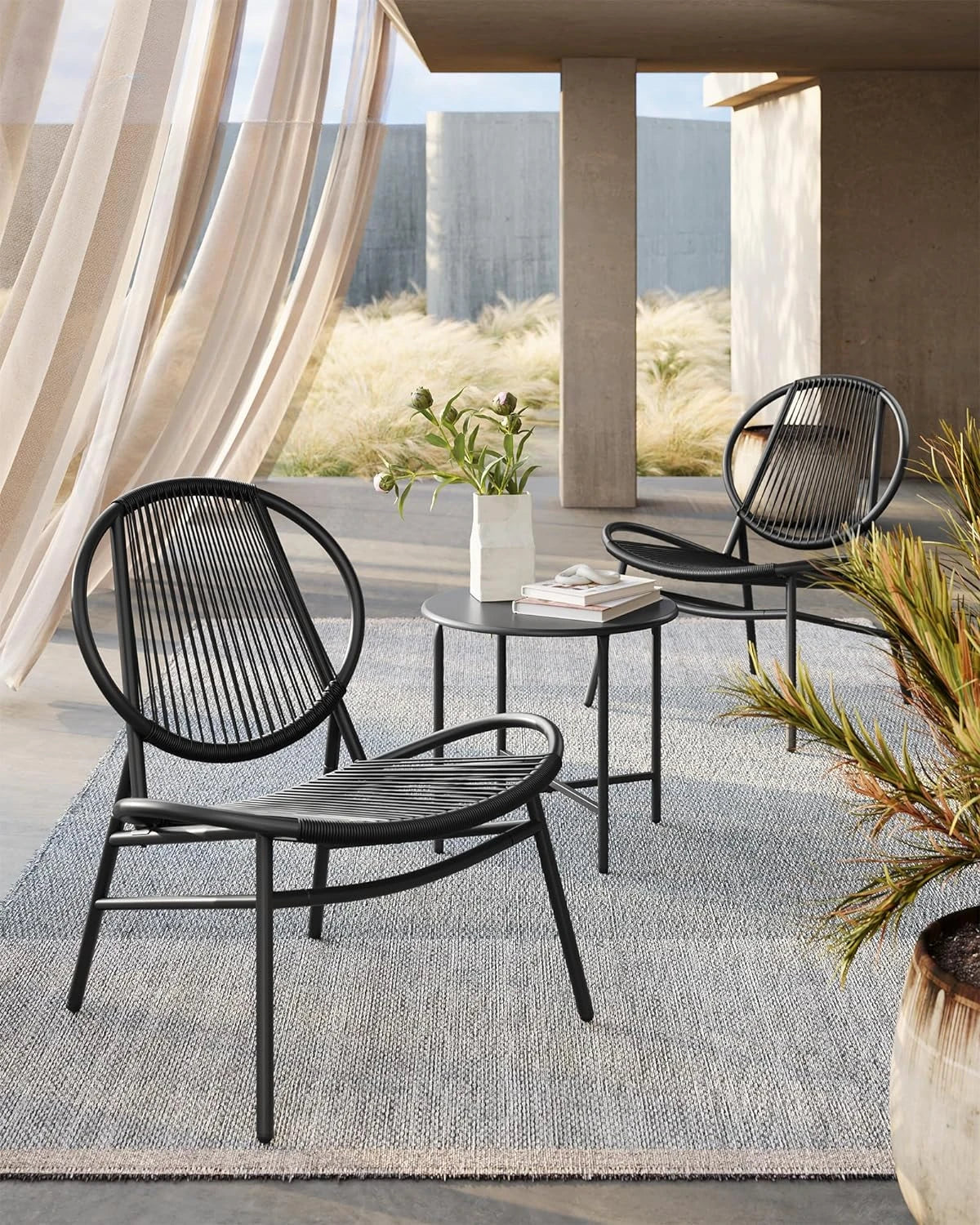 3 piece, Courtyard Furniture Set