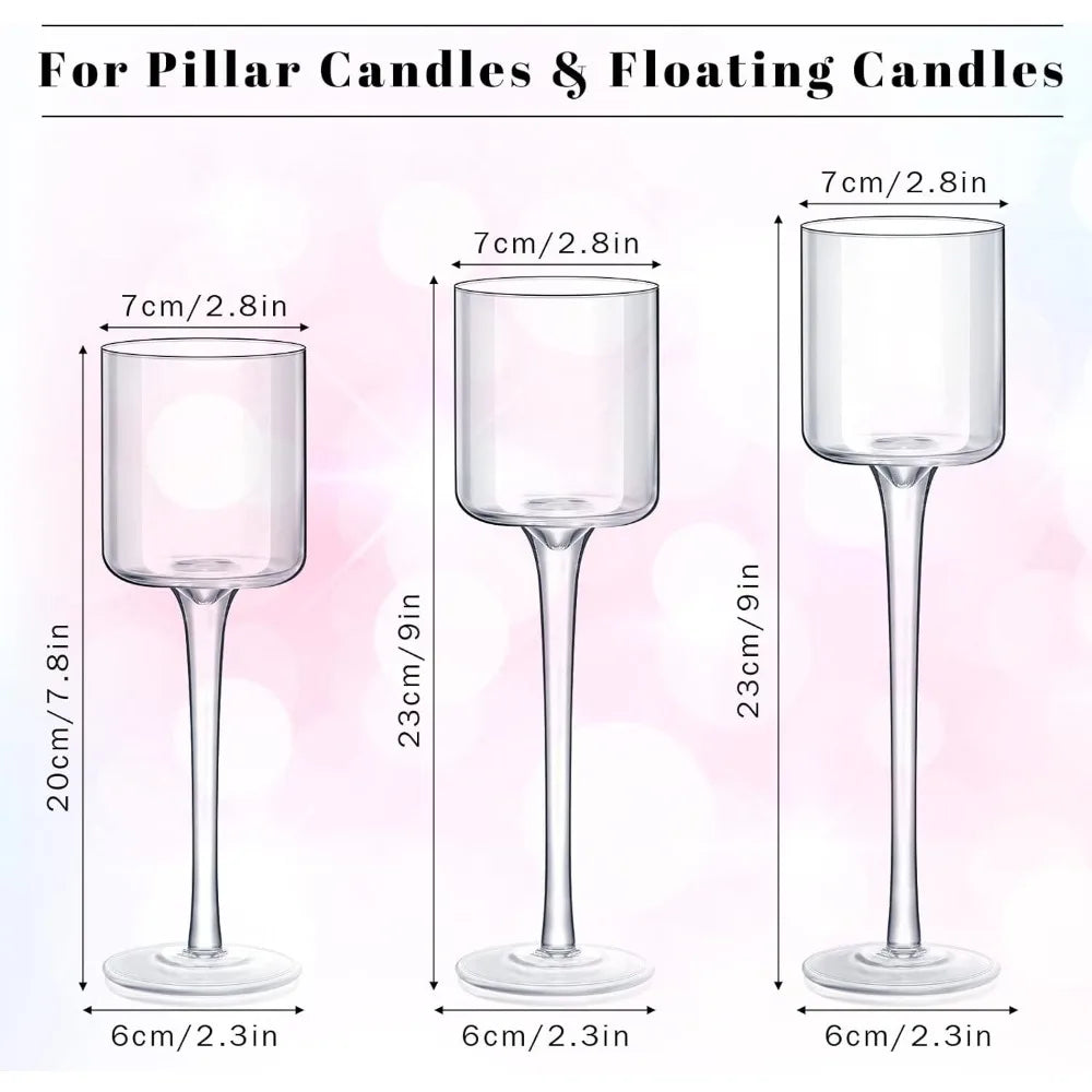 12 Piece Glass Candle Holder