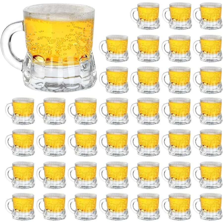 40 Pcs Real Glass 1 Oz Shot Glasses with Handles