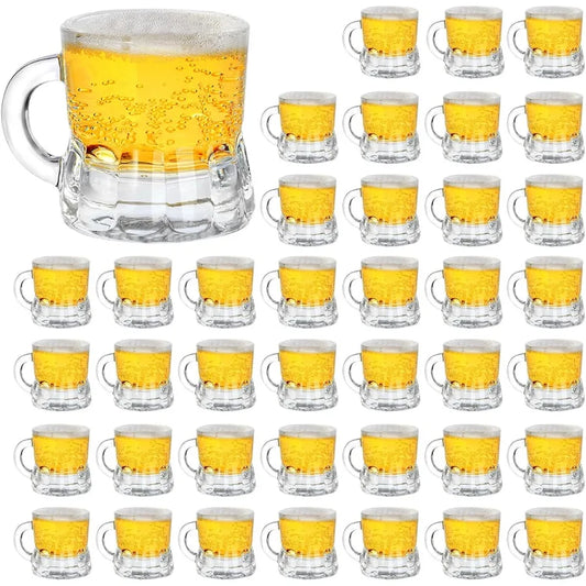 40 Pcs Real Glass 1 Oz Shot Glasses with Handles