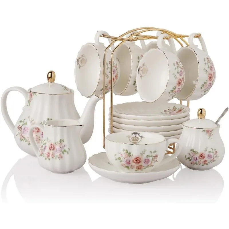 British Royal Series, Porcelain Tea Sets, Service for 6