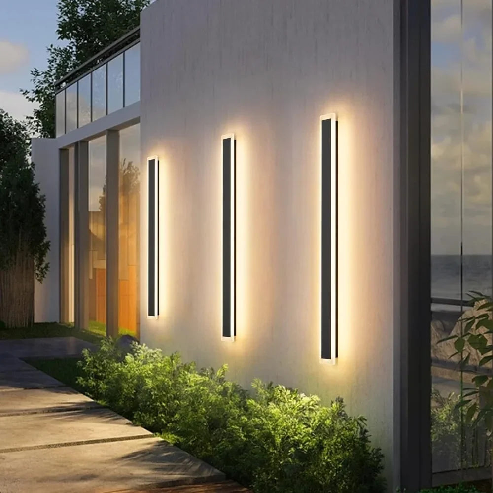 2 Pack 39.4inch Modern LED Exterior Wall Sconce