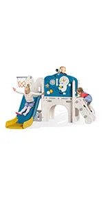 5 in 1 Toddler Slide and Swing Set