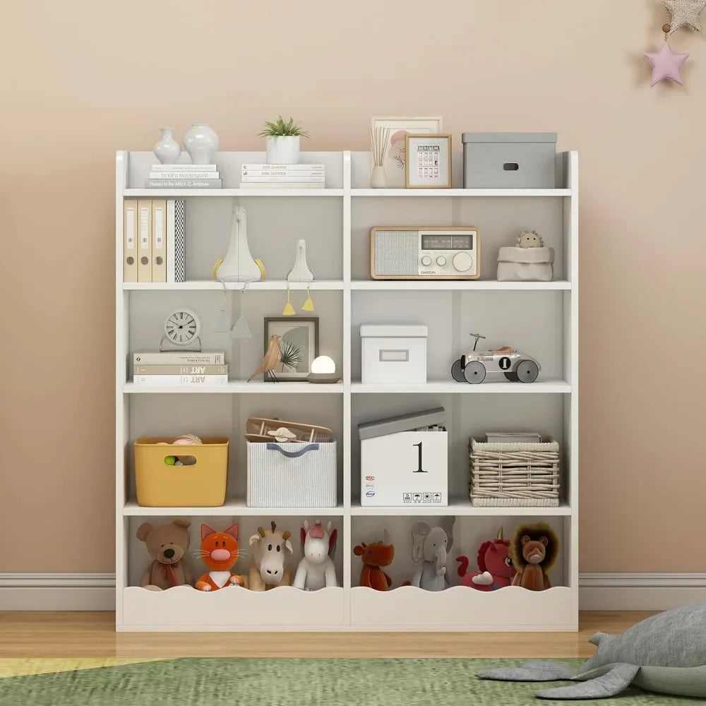 10 Cube, Kids Bookshelf and Toy Storage Organizer