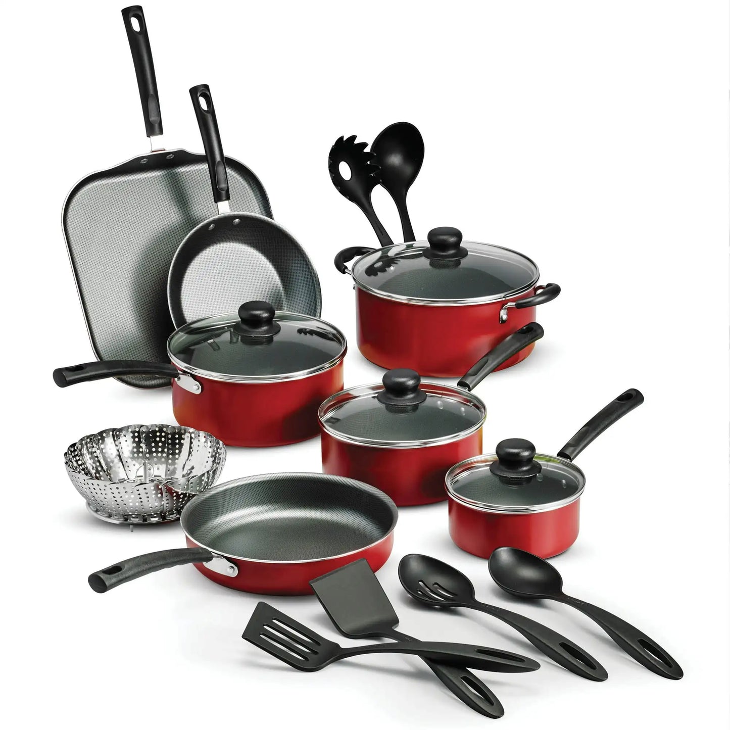 18 Piece Nonstick Stainless Steel Cookware Set