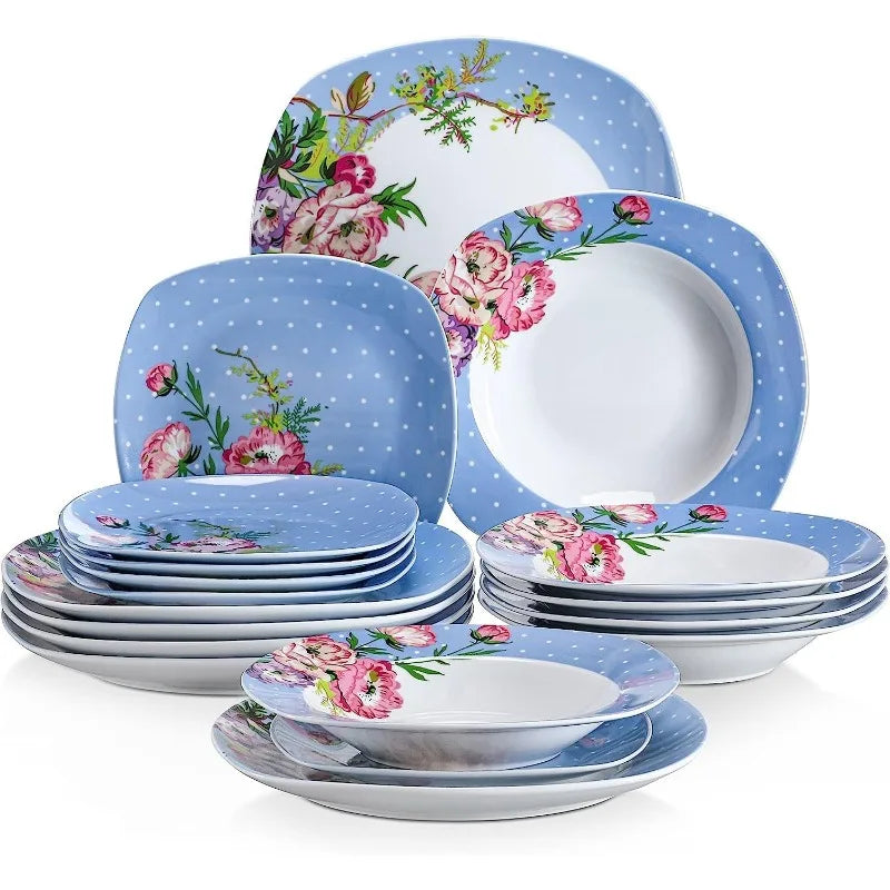 30 PCS Porcelain Dinnerware Sets for 6