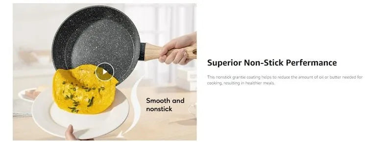 SODAY Nonstick Granite Cookware Sets I