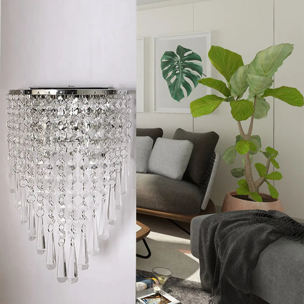 Modern Crystal Wall Lamp Sconce Home Decoration