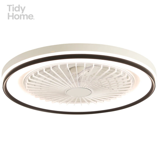 19 Inch RGB Dimmable Led Enclosed Ceiling Fan