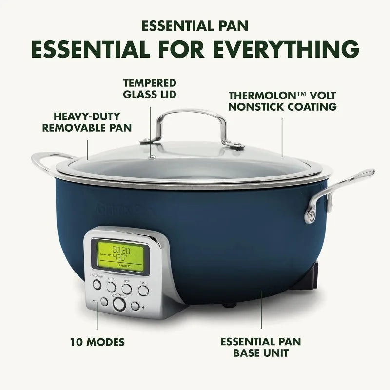 GreenPan Elite Essential Smart Electric 6QT Skillet Pot