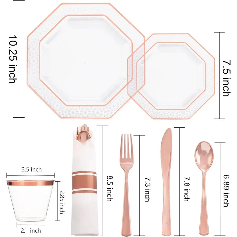 30-Guest Disposable Dinnerware Set