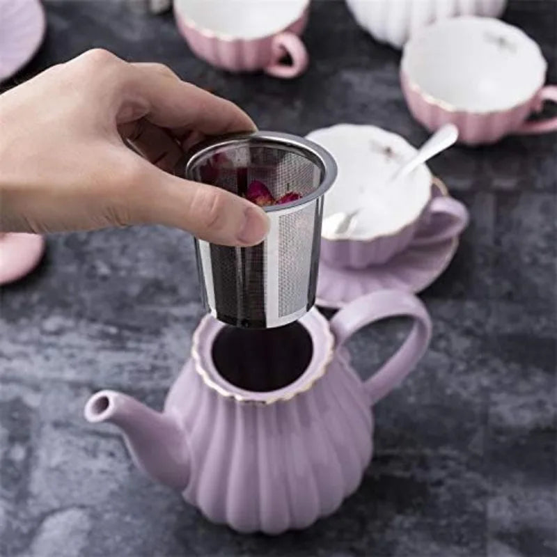 Cups& Saucer Service for 4, Teacup Set