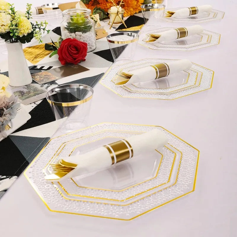 30-Guest Disposable Dinnerware Set