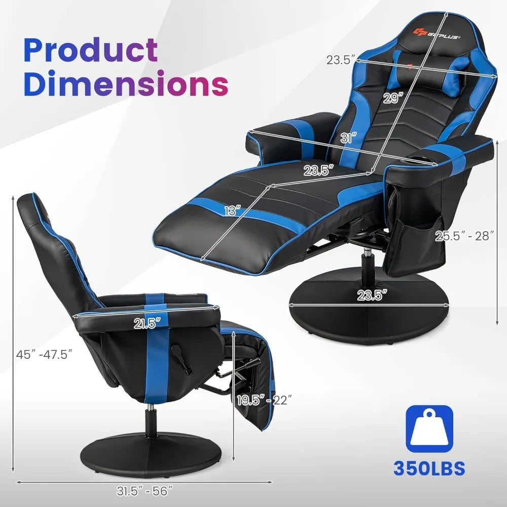 Adjustable Massage Gaming Recliner Chair