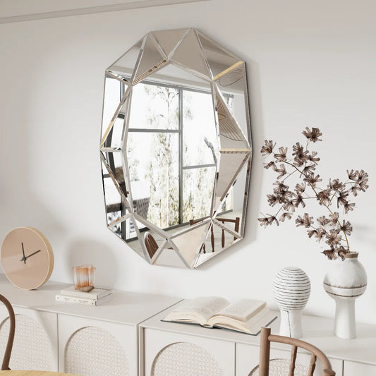 Asymmetrical Decorative Wall Mirror