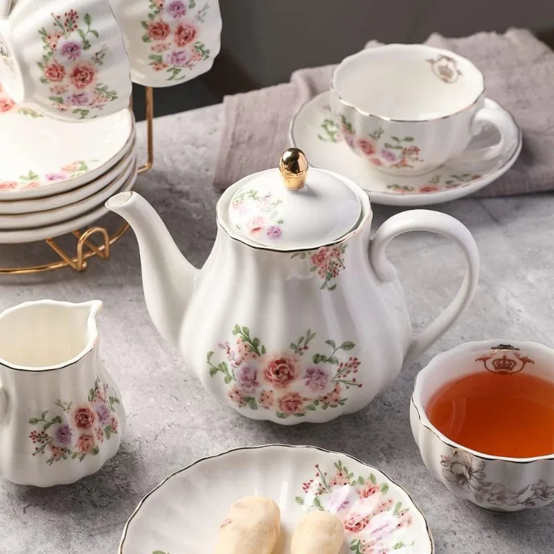 British Royal Series, Porcelain Tea Sets, Service for 6