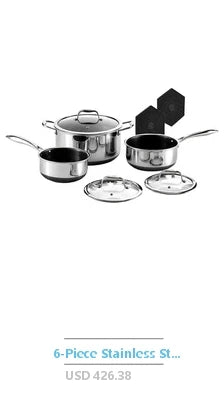 16-Piece Cookware Set with Saucepan, Dutch Oven, Skillet, Stock Pot, Rectangular Dish, Cookbook, Silicone Utensils & Wood Spoon.