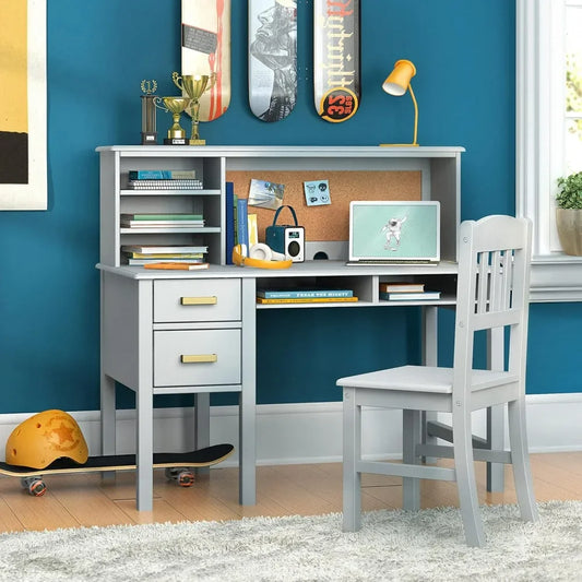 STUDY DESK, HUTCH AND CHAIR SET FOR KIDS 5 AND UP