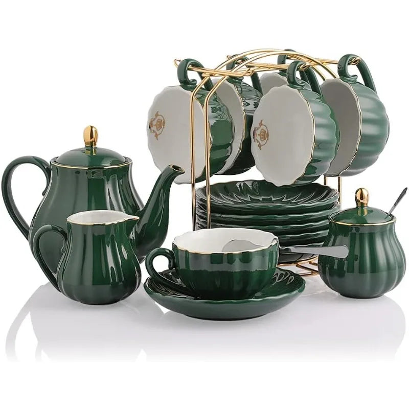 British Royal Series, Porcelain Tea Sets, Service for 6