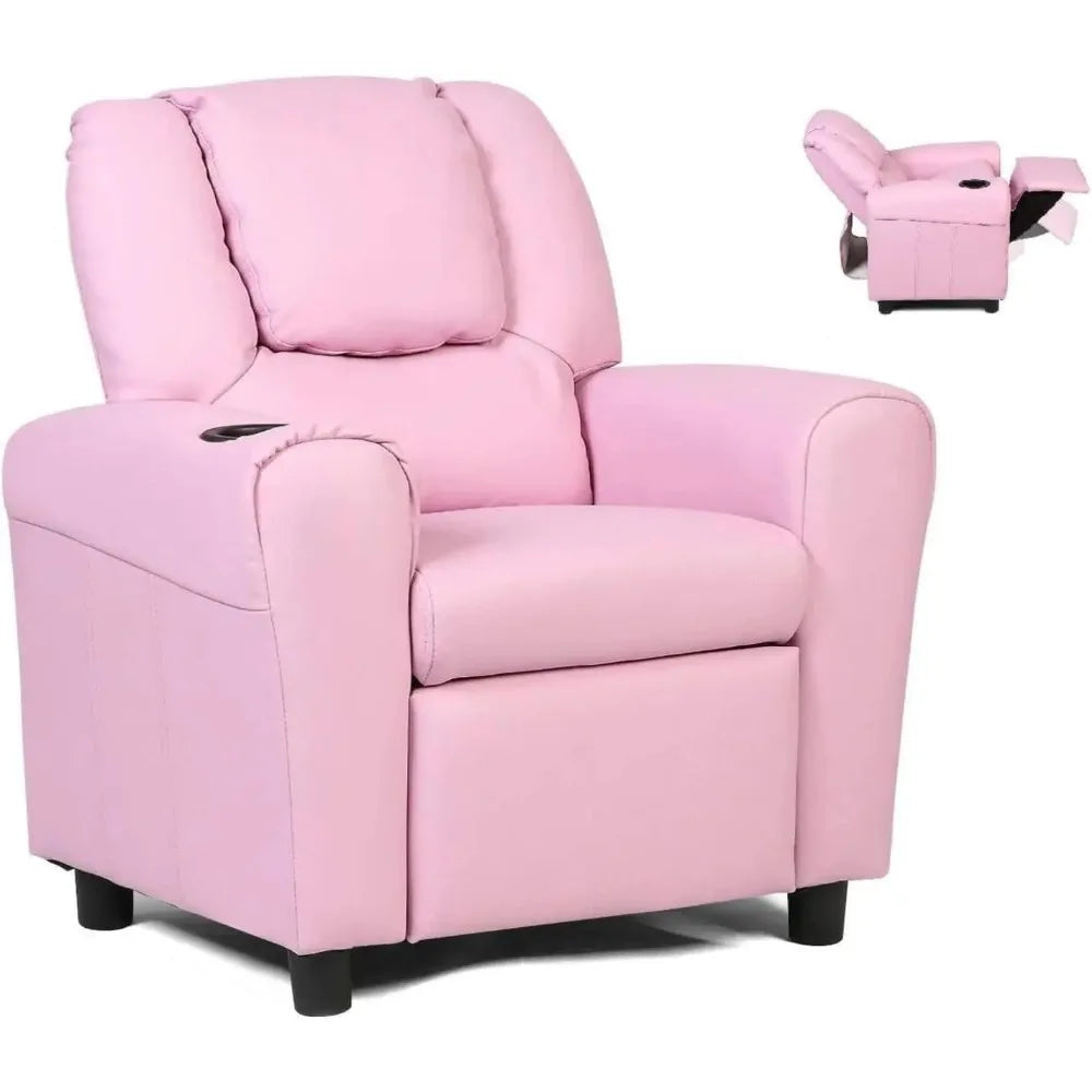 Comfort Corner Kids Recliner Chair with Cup Holder