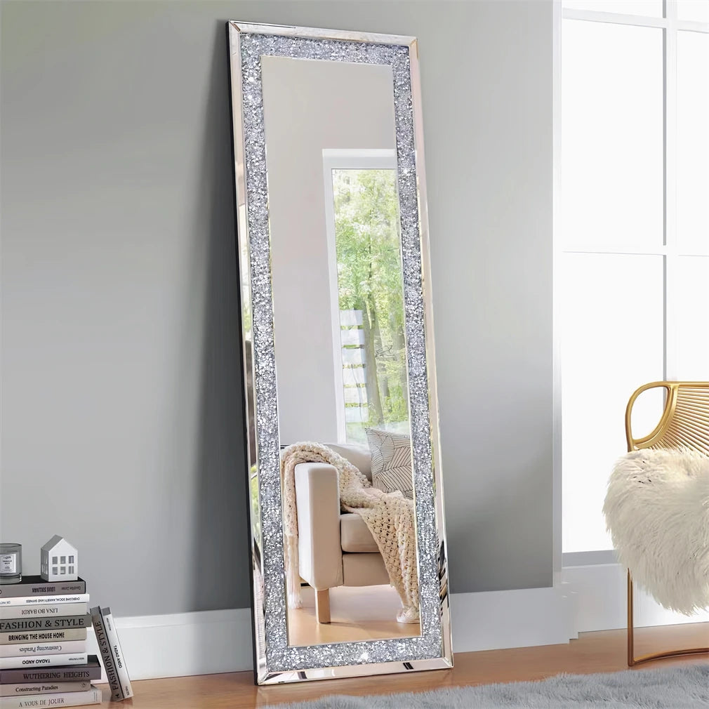 XXXL Large Charming Crushed Diamond Decorative Full Length Mirror