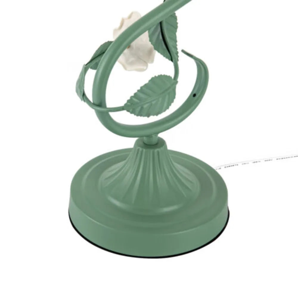 Green Bedside Flower Night Light Table Lamp