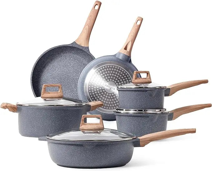 CAROTE 21Pcs Nonstick Cookware Sets