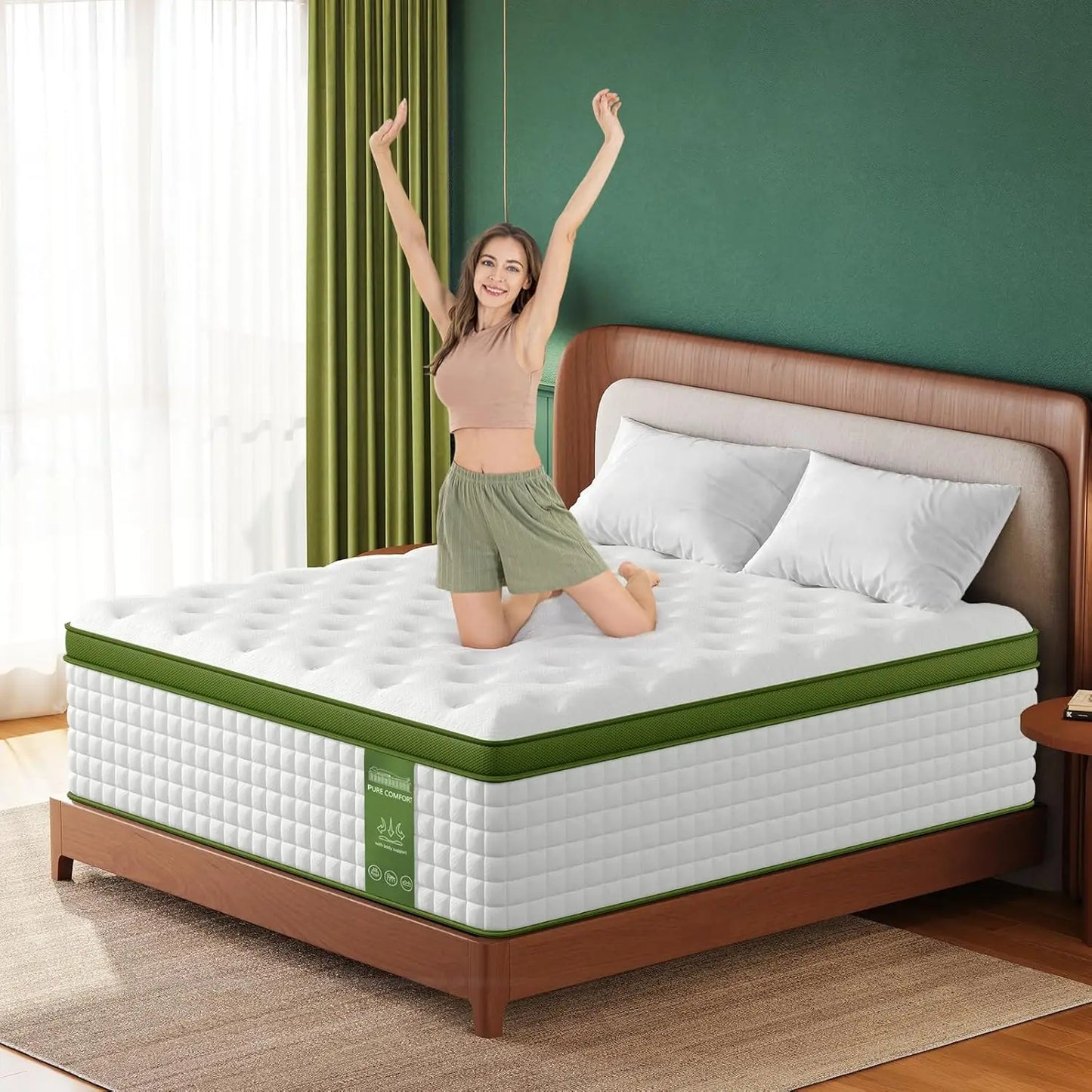 BedStory 12-14'' Gel Memory Foam Hybrid Mattress, Full/King/Queen Size