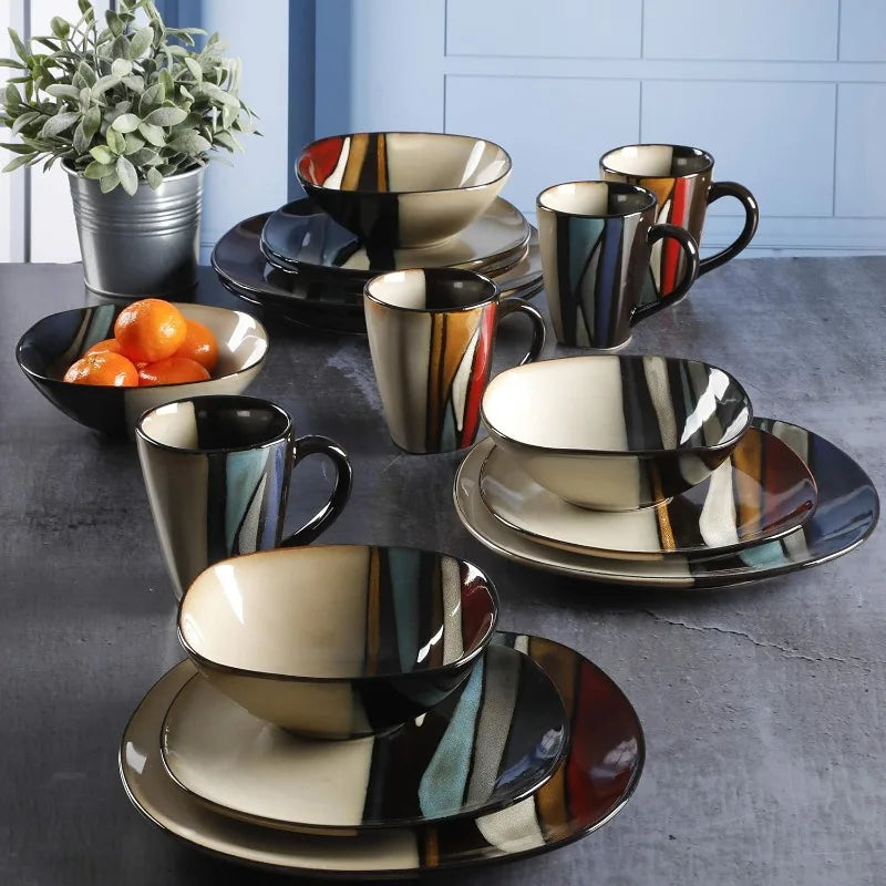 Althea Reactive Dinnerware Set, Service for 4 (16pcs)