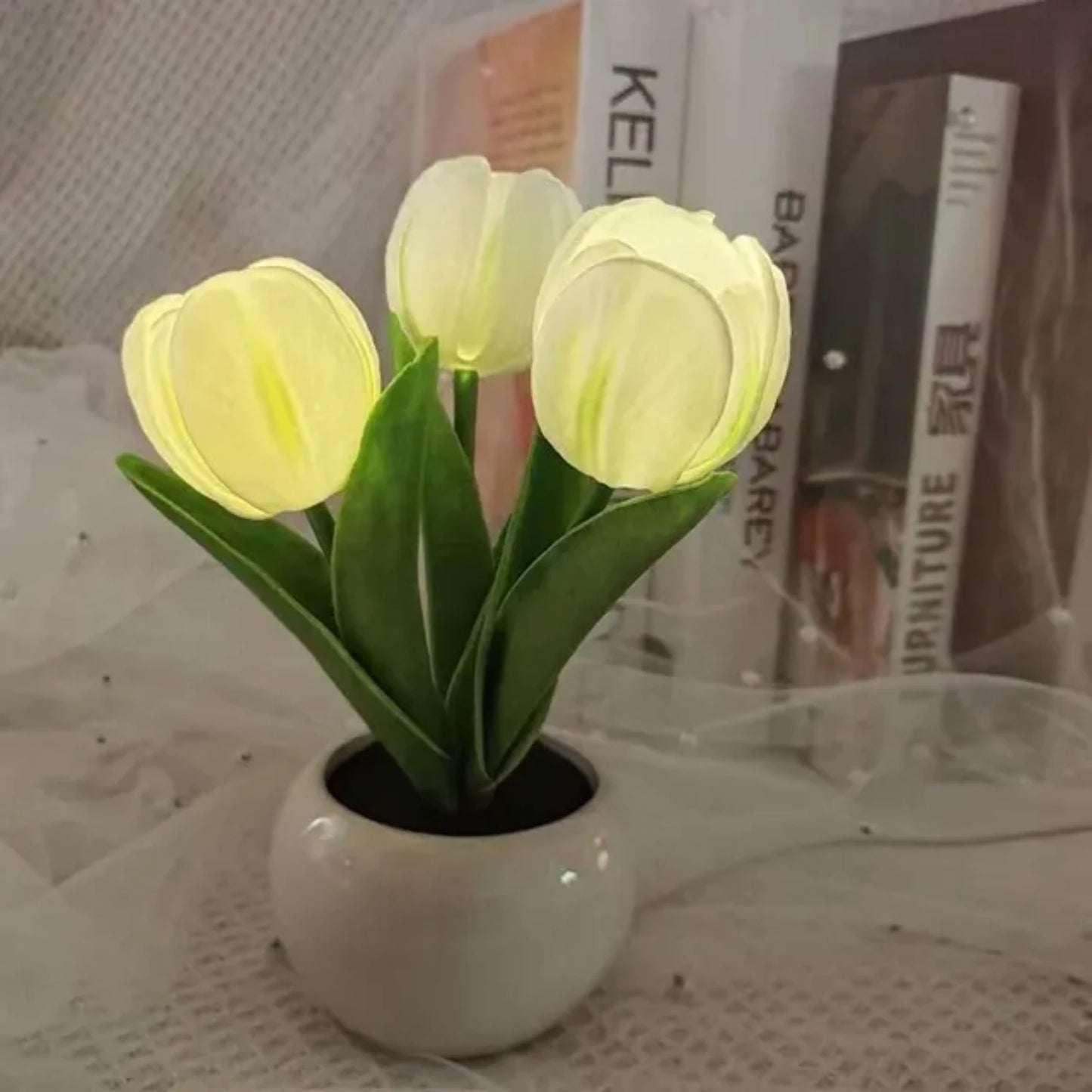 Beautiful LED Tulip Bedside Lamp